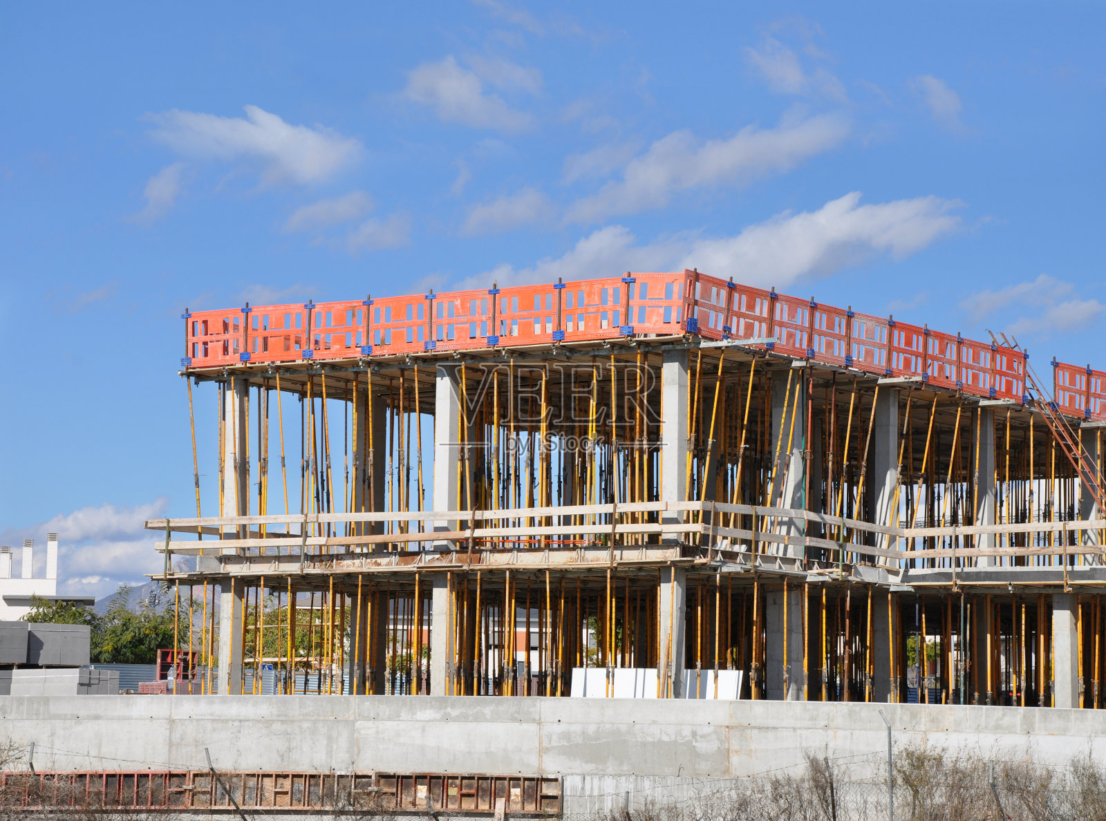 施工現(xiàn)場建筑結構框架照片攝影